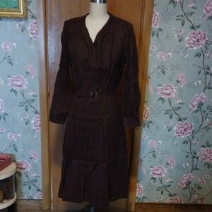1940s Reproduction Linen Dress